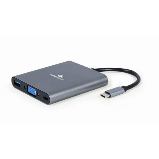 Gembird USB-C Docking Station με HDMI 4K PD Γκρι (A-CM-COMBO6-01) (GEMA-CM-COMBO6-01)-GEMA-CM-COMBO6-01