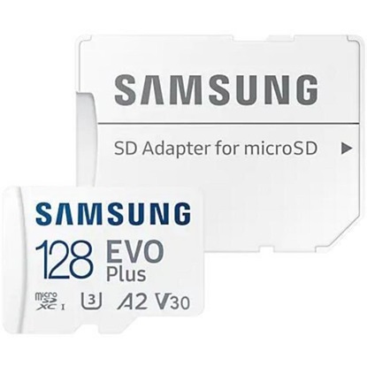 Samsung Evo Plus microSDXC 128GB Class 10 U3 UHS-I with Adapter (MB-MC128SA/EU) (SAMMB-MC128SA-EU)-SAMMB-MC128SA-EU