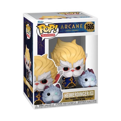 Funko Pop! TV: Arcane League of Legends - Heimerdinger with Poro #1605 (FNK01935)-FNK01935