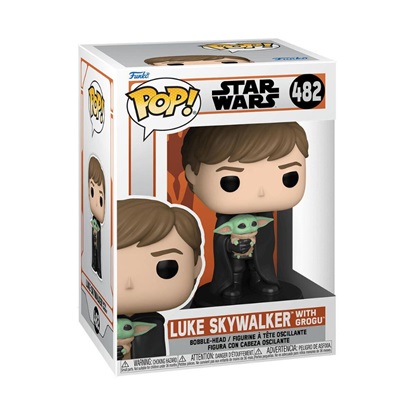 Funko Pop! TV: Star Wars: The Mandalorian - Luke Skywalker with Grogu #482 (FNK82902)-FNK82902