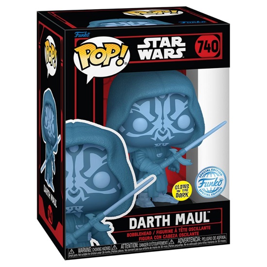 Funko Pop! Movies: Star Wars - Darth Maul Glows in the Dark #740 Special Edition (FNK27713)-FNK27713