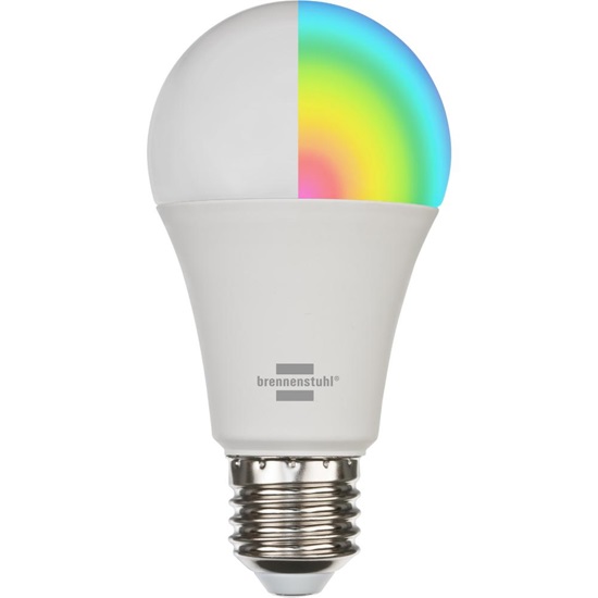 Brennenstuhl Connect Smart 2.4GHz WiFi LED Bulb 9W, 860lm, Ε27 (1294870270) (BNN1294870270)-BNN1294870270