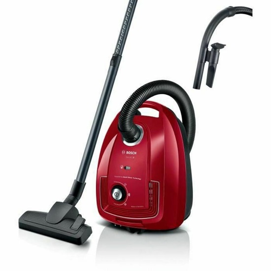 Bosch Ηλεκτρική Σκούπα 600W με Σακούλα 4lt Κόκκινη (BGB38RD2) (BSHBGB38RD2)-BSHBGB38RD2
