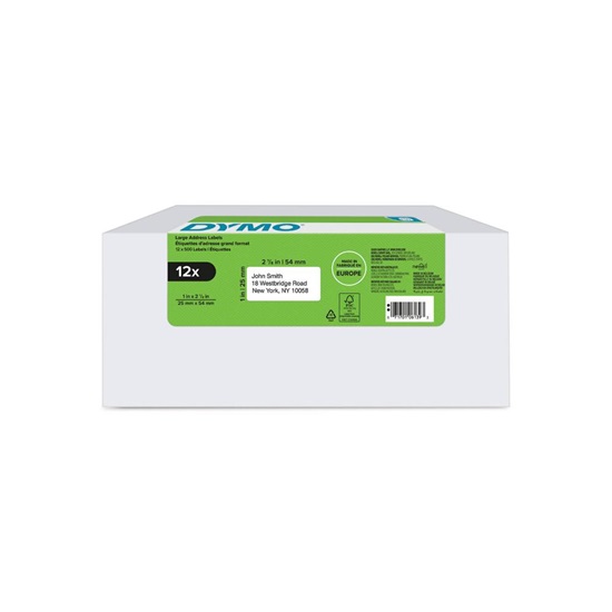 Ταινία Ετικετογράφου DYMO Sustainable Small Address Label 12 Pieces (2177563) (DYM1976411 )-DYM1976411