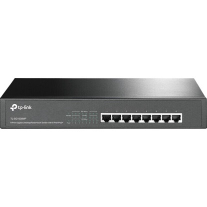 TP-Link 8-Port Gigabit Desktop/Rackmount Switch with 8-Port PoE+ (TL-SG1008MP) (TPTL-SG1008MP)-TPTL-SG1008MP