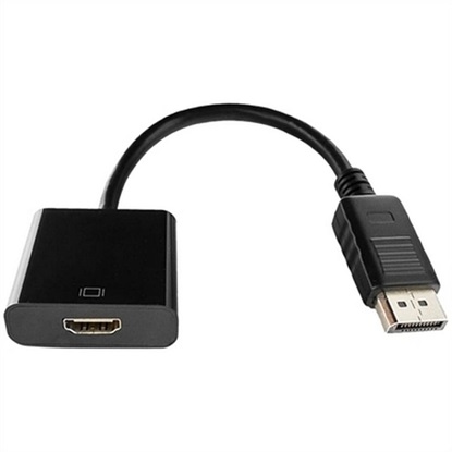 Gembird A-dpm-HDMIf-002 Adapter Displayport(M) -> HDMI(F) 10cm Black (A-DPM-HDMIF-002) (GEMA-DPM-HDMIF-002)-GEMA-DPM-HDMIF-002