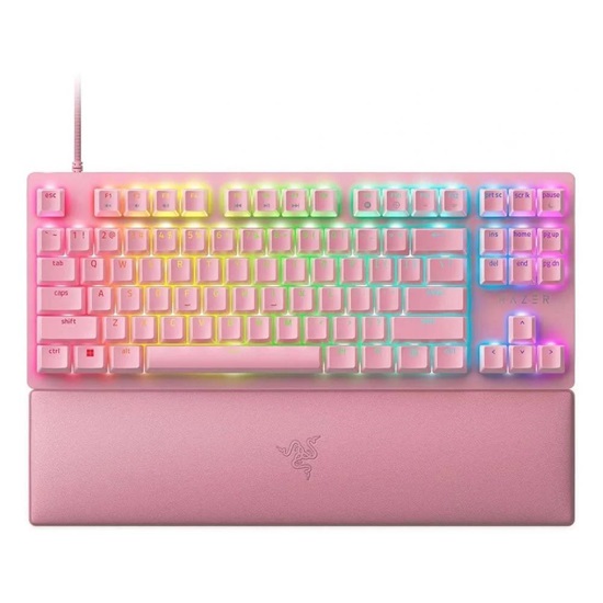 Razer Huntsman V2 Tenkeyless Quartz RGB Optical Gaming Keyboard (Linear Red Switch) US (RZ03-03942000-R3M1) (RAZRZ03-03942000-R3M1)-RAZRZ03-03942000-R3M1