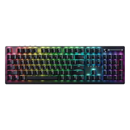 Razer Deathstalker V2 Pro Clicky Purple RGB Wireless Keyboard Low-Profile Optical 40 Hr Batt (RZ03-04361800-R3M1) (RAZRZ03-04361800-R3M1)-RAZRZ03-04361800-R3M1