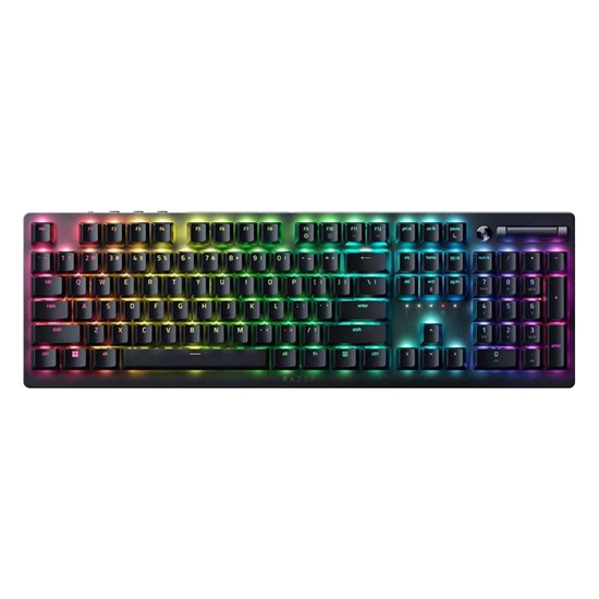 Razer Deathstalker V2 Pro Clicky Purple RGB Wireless Keyboard Low-Profile Optical 40 Hr Batt (RZ03-04361800-R3M1) (RAZRZ03-04361800-R3M1)-RAZRZ03-04361800-R3M1
