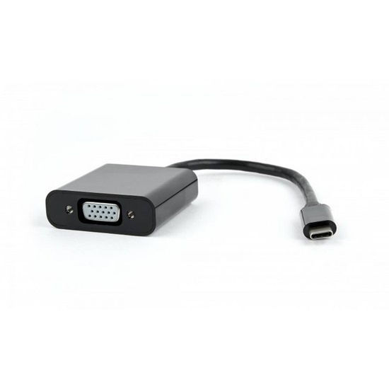 Gembird USB C/VGA Male Adapter (AB-CM-VGAF-01) (GEMAB-CM-VGAF-01)-GEMAB-CM-VGAF-01