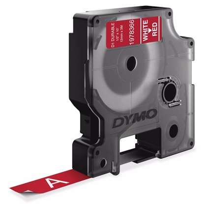 Ταινία Ετικετογράφου DYMO Tape White On Red 12mm (1978366) (DYM1978366)-DYM1978366