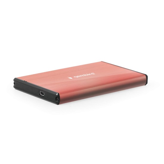Gembird Ee2-u3s-3-p USB 3.0 2.5inch Hdd Enclosure Brushed Aluminum Pink (EE2-U3S-3-P) (GEMEE2-U3S-3-P)-GEMEE2-U3S-3-P
