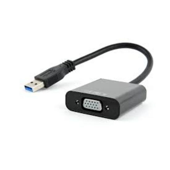 Gembird USB 3.0 -> VGA Adapter Black (AB-U3M-VGAF-01) (GEMAB-U3M-VGAF-01)-GEMAB-U3M-VGAF-01