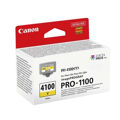 Canon Μελάνι Inkjet PFI4100Y Yellow (6780C001) (CANPFI-4100Y)-CANPFI-4100Y