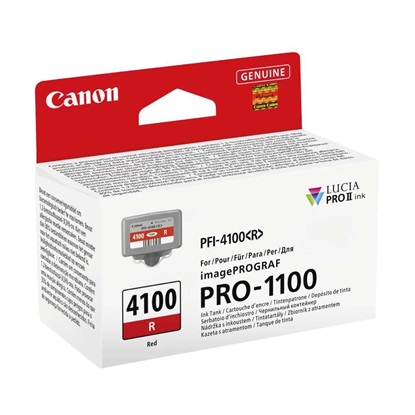 Canon Μελάνι Inkjet PFI4100R Red (6785C001) (CANPFI-4100R)-CANPFI-4100R