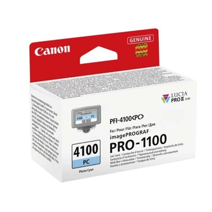 Canon Μελάνι Inkjet PFI4100PC Photo Cyan (6781C001) (CANPFI-4100PC)-CANPFI-4100PC