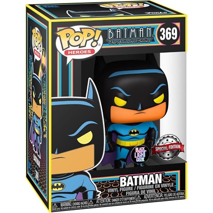 Funko Pop! Heroes: Batman The Animated Series - Batman (Blacklight) #369 Special Edition (FNK17256)-FNK17256