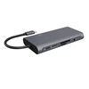 RaidSonic ICY BOX USB-C Docking Station με HDMI 4K PD Ethernet και σύνδεση 2 Οθονών Γκρι (IB-DK4040-CPD) (RSCIB-DK4040-CPD)-RSCIB-DK4040-CPD