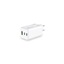 MediaRange 100W GaN Fast Charging Adapter 2x USB-C and 1x USB-A & USB-C Power Delivery and Quick Charge enabled White (MRMA123)-MRMA123