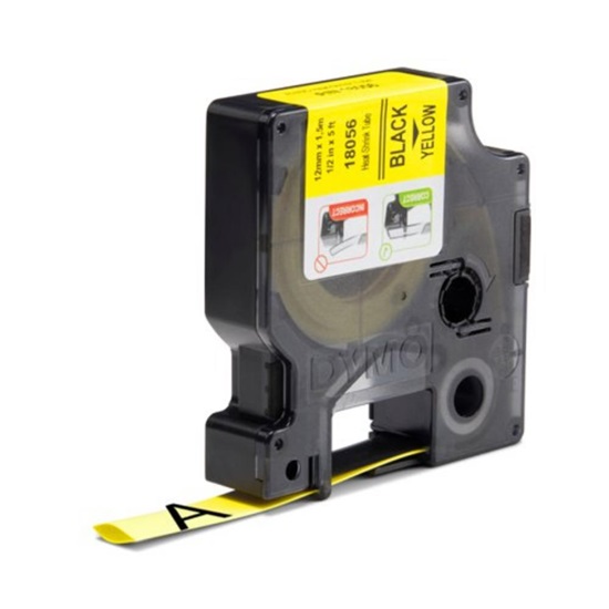Ταινία Ετικετογράφου DYMO Ind Rhino Tape Black On Yellow 12mm (S0718310) (DYM18056)-DYM18056