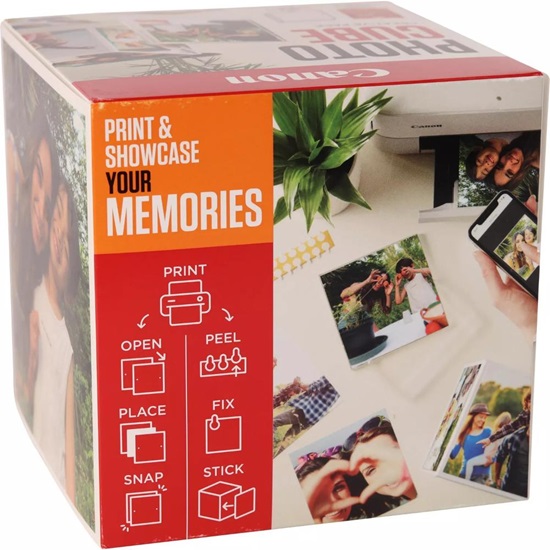 CANON Paper PP-201 5X5 PHOTO CUBE CP WH/OR (2311B077) (CAN-PP-201PCUBWHOR)-CAN-PP-201PCUBWHOR