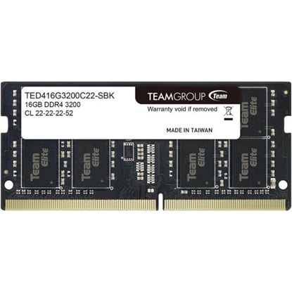 TeamGroup Μνήμη RAM S/O 16GB DDR4 PC 3200 Team Elite retail  (TED416G3200C22-S01)-TEGTED416G3200C22-S01