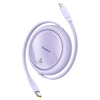 Baseus Retractable USB-C to Lightning Cable 20W Μώβ 1m (P10364501511-00) (BASP10364501511-00)-BASP10364501511-00