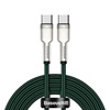 Baseus Cafule Metal Braided USB 2.0 Cable USB-C male - USB-C male Πράσινο 2m (CATJK-D06) (BASCATJK-D06)-BASCATJK-D06