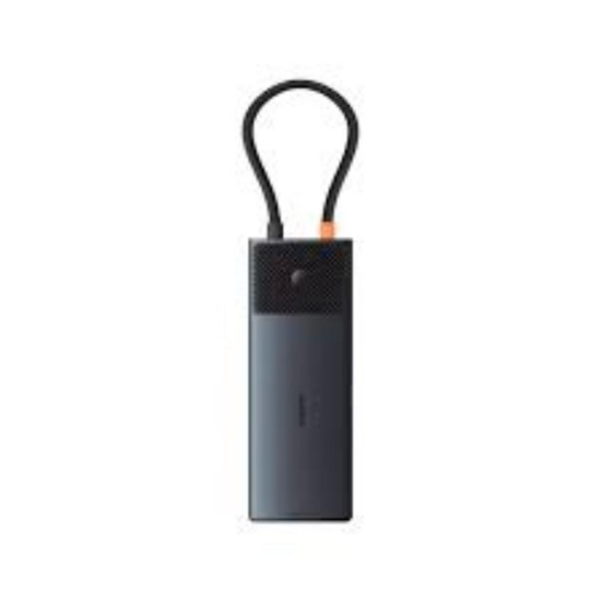 Baseus Metal Gleam Series USB-C Docking Station με HDMI/DisplayPort 4K PD Ethernet και σύνδεση 3 Οθονών Γκρι (B00061801123-00) (BASB00061801123-00)-BASB00061801123-00
