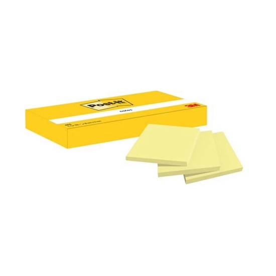 Αυτοκόλλητα Χαρτάκια 3M Post-it Note 653 38x51mm Κίτρινο (3) (MMM6533GE)-MMM6533GE