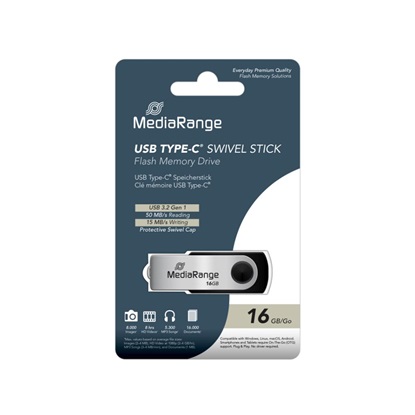 MediaRange USB 3.2 Gen1 Type-C® flash drive 16GB (MR1951)-MR1951