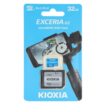 Kioxia Exceria microSDHC 32GB Class 10 U1 UHS-I με αντάπτορα (LMEX1L032GG2) (KIOLMEX1L032GG2)-KIOLMEX1L032GG2