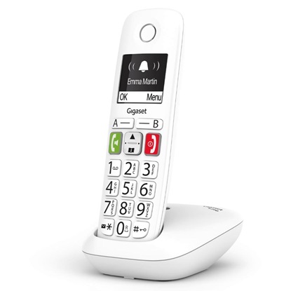 Gigaset Wireless Landline Phone E290 White (S30852-H2901-D202) (GGSE290-WH)-GGSE290-WH