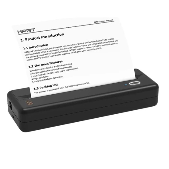 HPRT MT-810 Thermal A4 Portable Roll Printer (MT810) (HTMT810)-HTMT810