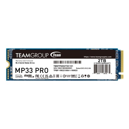 TeamGroup Δίσκος SSD 2TB MP33 PRO PCIe M.2 PCIe 3.0 x4 NVME (TM8FPD002T0C101) (TEGTM8FPD002T0C101)-TEGTM8FPD002T0C101