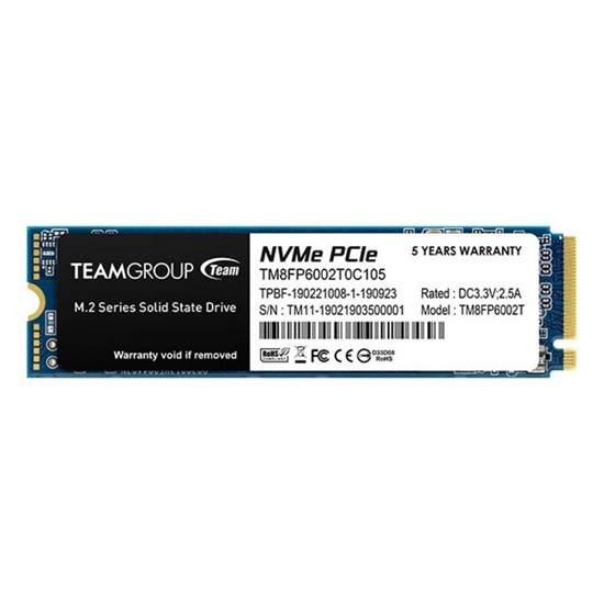 TeamGroup Δίσκος SSD 2TB MP33 PCIe M.2 PCIe 3.0 NVME (TM8FP6002T0C101) (TEGTM8FP6002T0C101)-TEGTM8FP6002T0C101