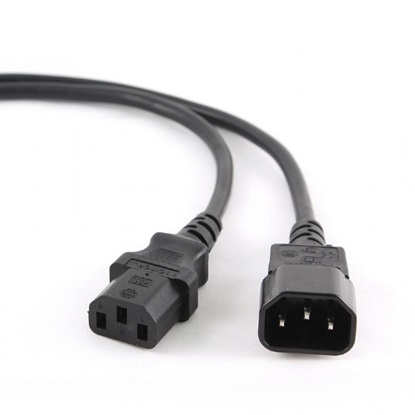 Gembird Pc-189-vde-3m Vde Iec320 C13/c14 Extension Power Cable, 3m (Thick) (PC-189-VDE-3M) (GEMPC-189-VDE-3M)-GEMPC-189-VDE-3M