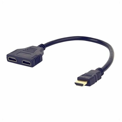Gembird Μετατροπέας HDMI male σε HDMI 2x female (DSP-2PH4-04) (GEMDSP-2PH4-04)-GEMDSP-2PH4-04