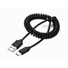 Gembird Spiral Cable USB 2.0 Am- USB Type-C 1.8m Black (CC-USB2C-AMCM-6) (GEMCC-USB2C-AMCM-6)-GEMCC-USB2C-AMCM-6