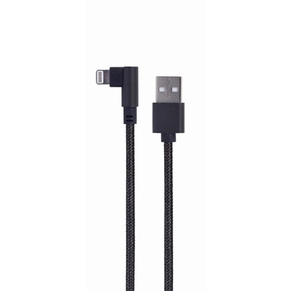 Gembird Braided USB to Lightning Cable Μαύρο 0.2m (CC-USB2-AMLML-0.2M) (GEMCC-USB2-AMLML-0.2M)-GEMCC-USB2-AMLML-0.2M