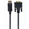 Gembird Displayport(M)->DVI-d(24+1) Cable 1m (CC-DPM-DVIM-1M) (GEMCC-DPM-DVIM-1M)-GEMCC-DPM-DVIM-1M