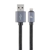 Gembird Cotton Braided USB-A to Lightning 1.8m (CCB-MUSB2B-AMLM-6) (GEMCCB-MUSB2B-AMLM-6)-GEMCCB-MUSB2B-AMLM-6
