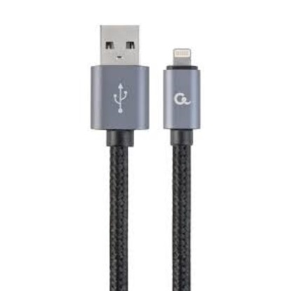 Gembird Cotton Braided USB-A to Lightning 1.8m (CCB-MUSB2B-AMLM-6) (GEMCCB-MUSB2B-AMLM-6)-GEMCCB-MUSB2B-AMLM-6