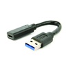 Gembird A- USB3-amcf-01 Adapter USB 3.1 A Male To USB Type-C Female, 10cm, Black (A-USB3-AMCF-01) (GEMA-USB3-AMCF-01)-GEMA-USB3-AMCF-01