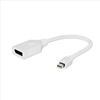 Gembird A-mdpm-dpf-001-w Adapter Displayport Mini(M) -> Displayport(F), Biały, Na Cable 10cm (A-MDPM-DPF-001-W) (GEMA-MDPM-DPF-001-W)-GEMA-MDPM-DPF-001-W