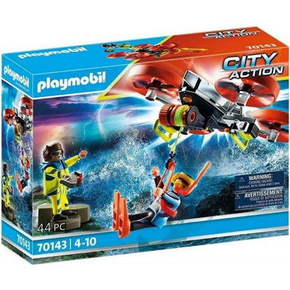 Playmobil City Action Diver Rescue With Rescue Drone για 4-10 ετών (70143) (PLY70143)-PLY70143