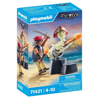 Playmobil Pirates Πειρατής Με Κανόνι για 4-10 ετών (71421) (PLY71421)-PLY71421