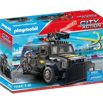 Playmobil City Action Θωρακισμένο Όχημα Ειδικών Δυνάμεων για 5-10 ετών (71144) (PLY71144)-PLY71144