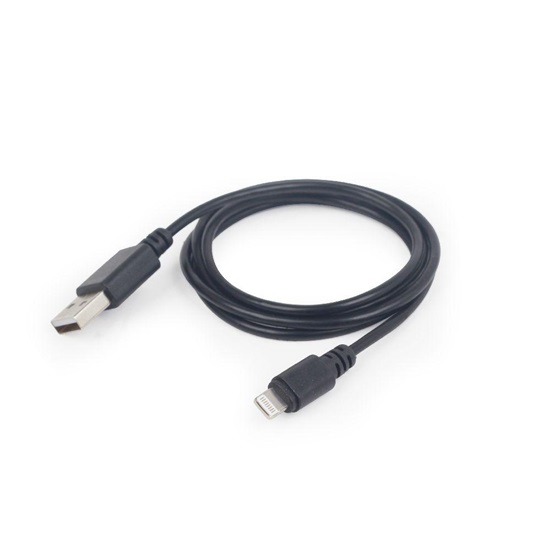 Gembird Cc- USB2-amlm-2m Cable ( USB 2.0 M - Lightning M; 2m; Black) (CC-USB2-AMLM-2M) (GEMCC-USB2-AMLM-2M)-GEMCC-USB2-AMLM-2M