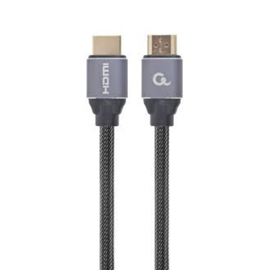 Gembird Select Plus Series HDMI 1.4 Braided Cable HDMI male - HDMI male 7.5m Μαύρο (CCBP-HDMI-7.5M) (GEMCCBP-HDMI-7.5M)-GEMCCBP-HDMI-7.5M